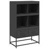 vidaXL M&oacute;vel alto 68x39x111,5 cm a&ccedil;o preto