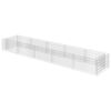 vidaXL Canteiro elevado/cesto gabi&atilde;o 450x90x50 cm a&ccedil;o galvanizado