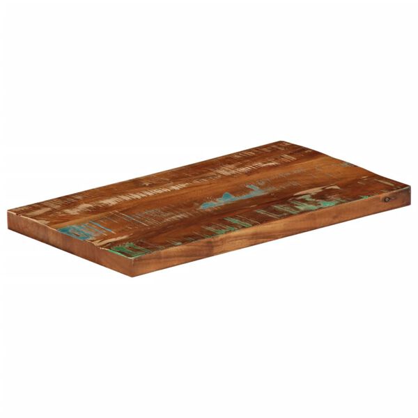 vidaXL Tampo de mesa retangular 50x20x3,8 cm madeira recuperada maci&ccedil;a