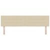 vidaXL Cabeceira com cabeceira Creme 180 cm Couro Sint&eacute;tico