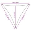 vidaXL Para-sol vela tecido oxford triangular 5x5x5 m cinza-acast.