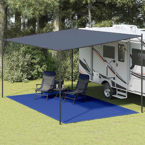 vidaXL Tapete de campismo para tenda PEAD 300x600 cm azul