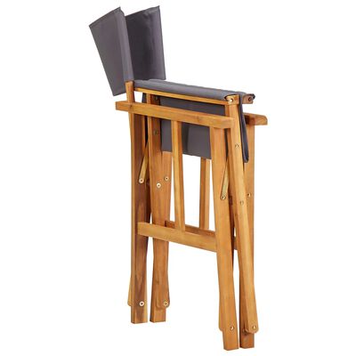 vidaXL Cadeira de realizador madeira de acácia sólida