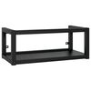 vidaXL Estrutura de parede p/ lavat&oacute;rio ferro 79x38x31 cm preto