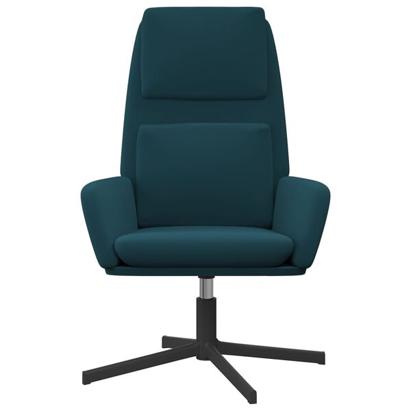 vidaXL Cadeira de descanso veludo azul