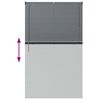 vidaXL Persianas venecianas Manual Cinza Escuro 175 x 105 cm Alum&iacute;nio