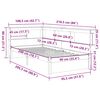 vidaXL Cama com estante sem colch&atilde;o 90x200 cm pinho maci&ccedil;o branco