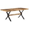 vidaXL Mesa de jantar 180x90x76 cm madeira de mangueira &aacute;spera