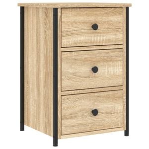 vidaXL Mesa de cabeceira 40x36x60 cm derivados madeira carvalho sonoma