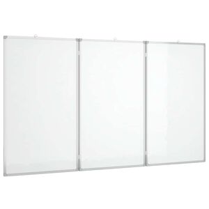 vidaXL Quadro branco magn&eacute;tico dobr&aacute;vel 120x80x1,7 cm alum&iacute;nio