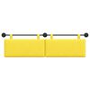 vidaXL Cabeceira Suspensa Liso Amarelo Claro 190 x 55 x 5 cm