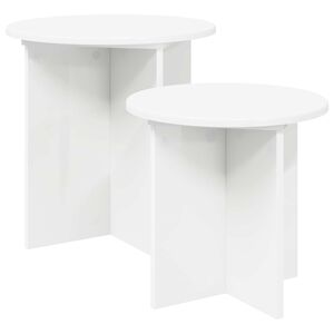 vidaXL Conjunto de mesas de apoio 2 pcs Madeira engenheirada