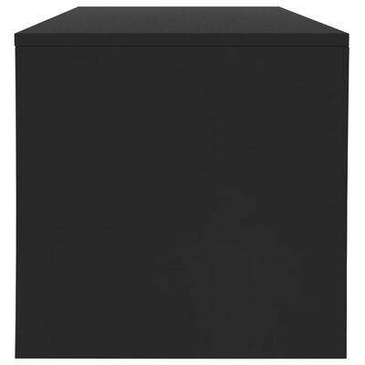vidaXL Mesa de centro 100x40x40 cm contraplacado preto
