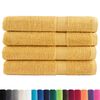 vidaXL Toalhas premium SOLUND 4 pcs 100x200 cm 600 gsm dourado