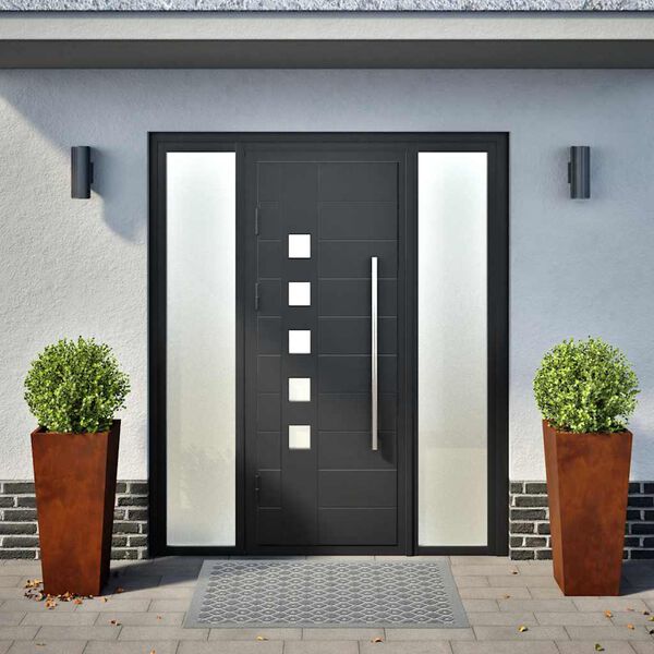 vidaXL Plantadores de Jardim 2 pcs a&ccedil;o resistente &agrave;s intemp&eacute;ries