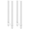 vidaXL P&eacute;s para mesa de bar , brancos, 2 pe&ccedil;as, 50x (110-111) cm, a&ccedil;o