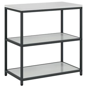 vidaXL Estante de Cozinha HATTEM Prateado 90 x 50 x 92 cm A&ccedil;o