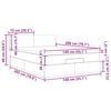 vidaXL Cama otomana com colch&atilde;o 140x200 cm tecido creme