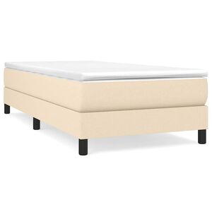 vidaXL Estrutura de cama com molas 80x200 cm creme