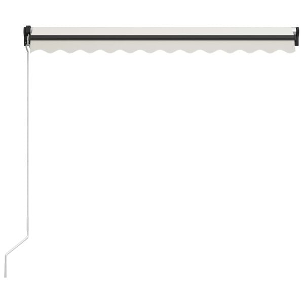 vidaXL Toldo retr&aacute;til manual 300x250 cm cor creme