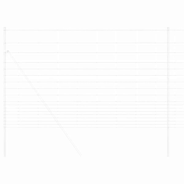 vidaXL Cerca de campo Prateado 50 x 1,5 m A&ccedil;o galvanizado