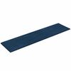 vidaXL Painel de parede 12 pcs 60x15 cm veludo 1,08 m² azul