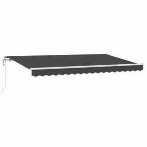 vidaXL Toldo retr&aacute;til Antracite 350 x 200 cm tecido