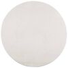 vidaXL Tapete de pelo curto IZA visual escandinavo &Oslash; 160 cm cor creme