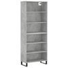 vidaXL Arm&aacute;rio alto 69,5x32,5x180cm derivados de madeira cinza cimento