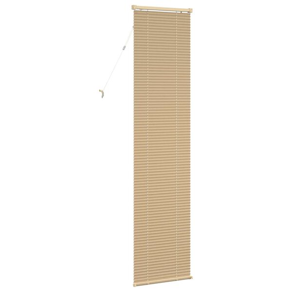 vidaXL Cortina Veneziana Marrom Claro com Padr&atilde;o 213 x 40 cm PVC