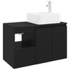 vidaXL Conjunto de M&oacute;veis para Banheiro 2 unid. Preto