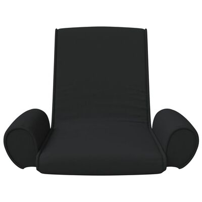 vidaXL Colchão/cadeira de piso dobrável tecido preto