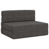 vidaXL Sof&aacute; Cama Dobr&aacute;vel Cinzento-Escuro 70 x 72 x 60 cm Tecido