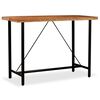 vidaXL Mesa de bar 150x70x107 cm madeira de ac&aacute;cia maci&ccedil;a