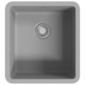 vidaXL Lava-lou&ccedil;a com 1 cuba granito cinzento
