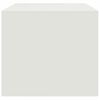 vidaXL Mesa de centro 67x50x44 cm a&ccedil;o branco