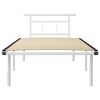 vidaXL Estrutura de cama 100x200 cm metal branco