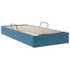 vidaXL Cama com Armazenamento Azul Escuro 100 x 200 cm Veludo