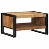 vidaXL Mesa de centro 70x50x38 cm madeira de mangueira &aacute;spera maci&ccedil;a
