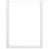vidaXL P&eacute;s para mesa de jantar em formato de U, 2 pe&ccedil;as, branco, 60x(72-73) cm, a&ccedil;o