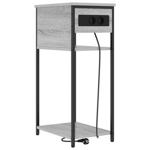 vidaXL Arm&aacute;rio de Cabeceira Cinza Sonoma 41 x 28 x 76 cm