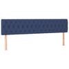 vidaXL Cama boxspring com colch&atilde;o 120x190 cm tecido azul