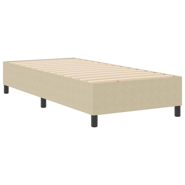 vidaXL Estrado de cama plataforma Cinza Verde 90 x 200 cm tecido