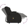 vidaXL Poltrona massagem 4 lug. recl. c/ suportes copo tecido preto