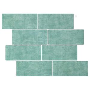 vidaXL Azulejo Subterr&acirc;neo 50 unid. Cinza Verde 29 x 21 cm