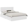 vidaXL Cama com Armazenamento Branco 140 x 190 cm Derivados de Madeira