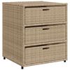 vidaXL Arm&aacute;rio de arruma&ccedil;&atilde;o para jardim 55x59x69 cm vime PE bege