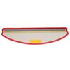 vidaXL Tapetes de escada 15 pe&ccedil;as 65x21x4 cm vermelho semicircular grande