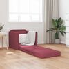 vidaXL Sof&aacute;-Cama 60cm Vinho Vermelho tecido
