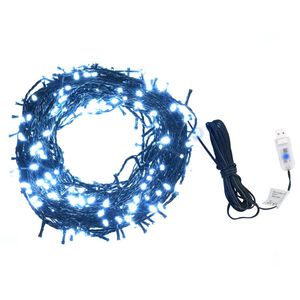 vidaXL Cord&atilde;o de luzes c/ 400 LEDs int/ext 40m branco frio